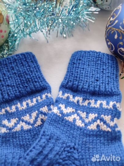 Носочки детские вязаные