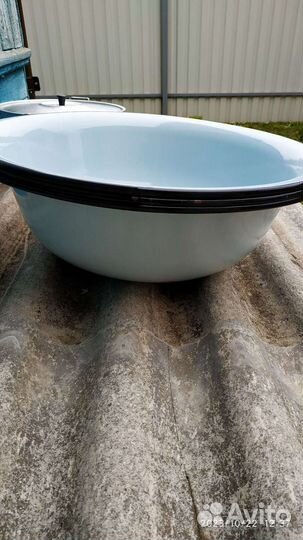 Эмалированный таз