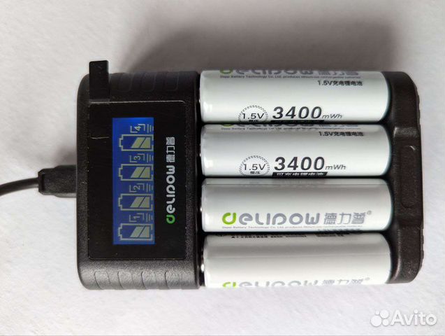 Аккумуляторные батарейки аа с зарядкой в комплекте