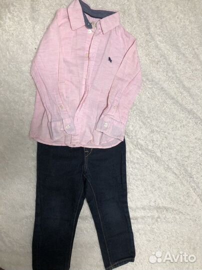 Рубашка98+джинсы86
