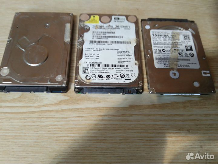 Нерабочие жесткие диски HDD (3шт.)