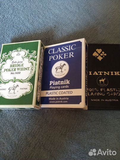 Пластиковые игральные карты Piatnik Австрия