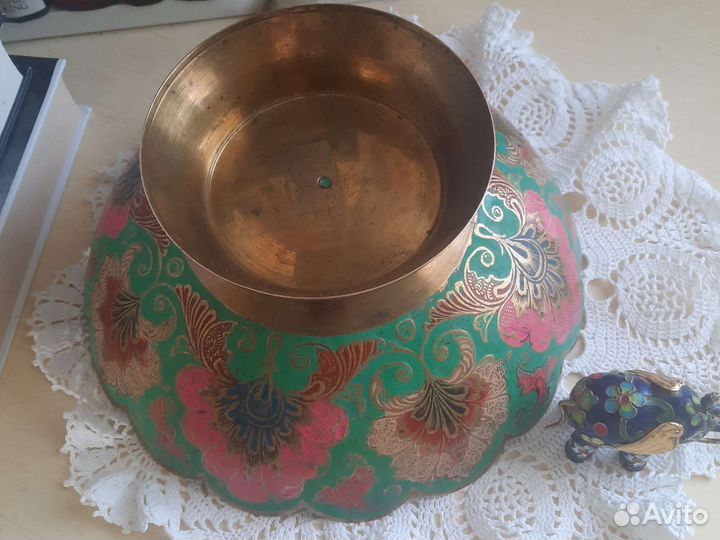 Ваза индия латунь