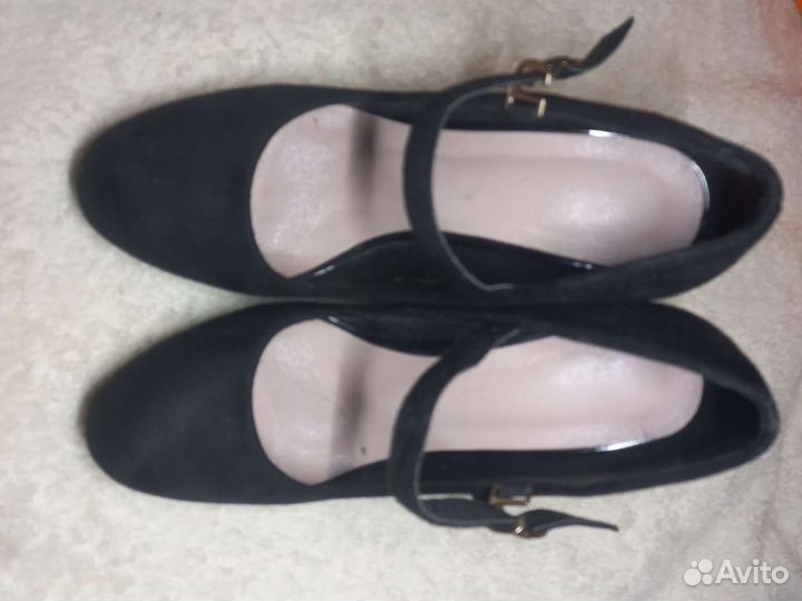 Туфли женские замшевые