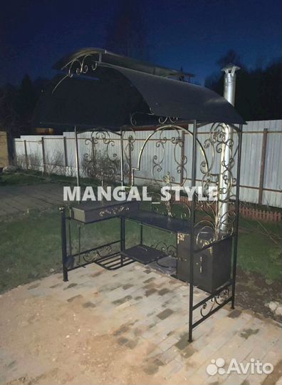 Мангал с крышей