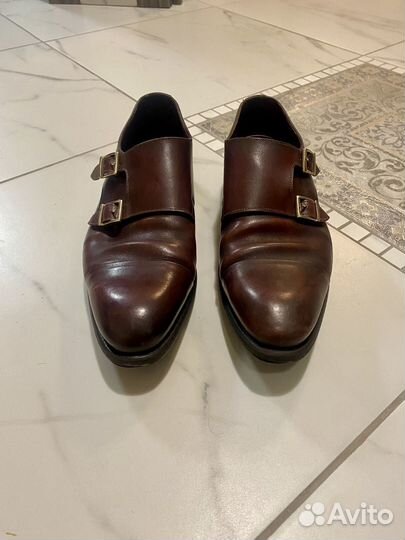 Туфли мужские монки Santoni