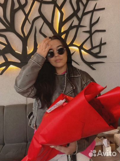 Кожаная куртка косуха оверсайз