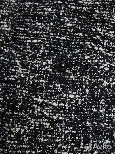 Жакет укороченный трикотажный теплый на пуговицах