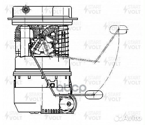 Бензонасос в сборе renault duster 10- 2.0I SFM0915