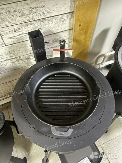 Сковорода биол чугунная гриль d28см