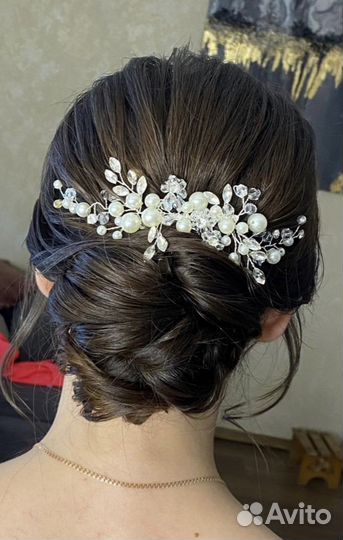 Свадебное украшение гребень для волос