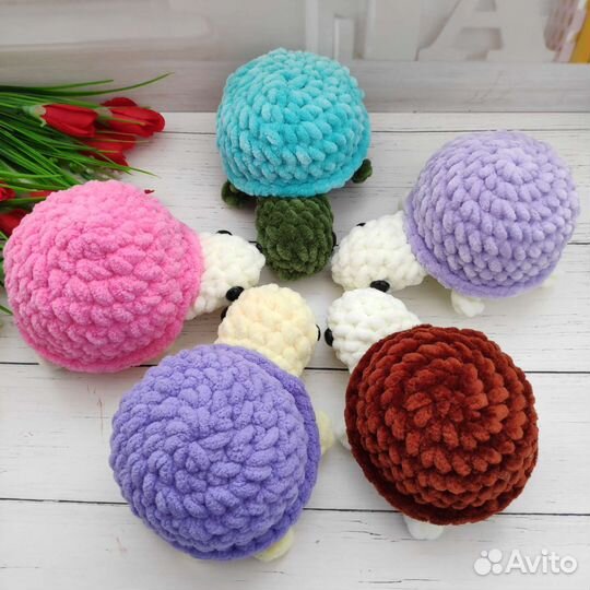 Мягкая игрушка вязаная черепаха