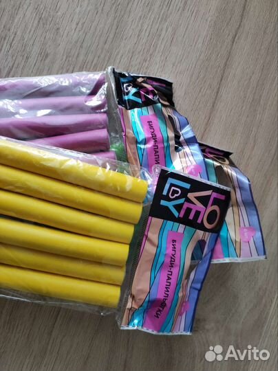 Бигуди папильотки 3 упаковки (18 штук)