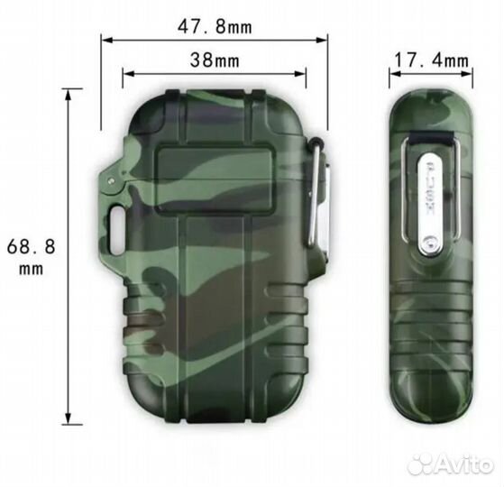 Водонепроницаемая зажигалка со шнурком