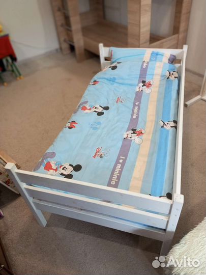 Детская кровать от 3 лет с бортикам