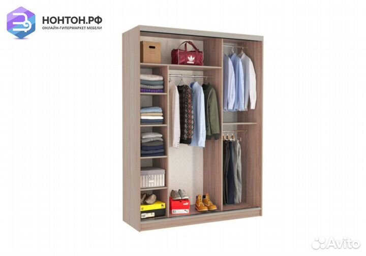 Шкаф-купе Бассо 9-600 88 дуб млечный