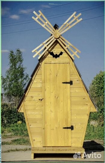 Дачный туалет с декором и установкой еск 131