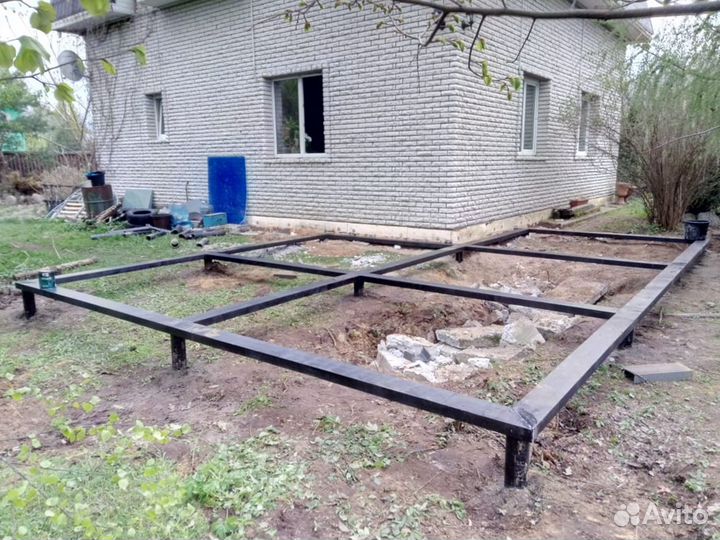 Винтовые сваи обвязка