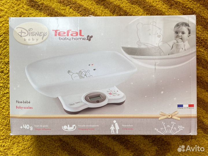 Франция. 2 в 1. Для младенцев. И детей. Весы Tefal