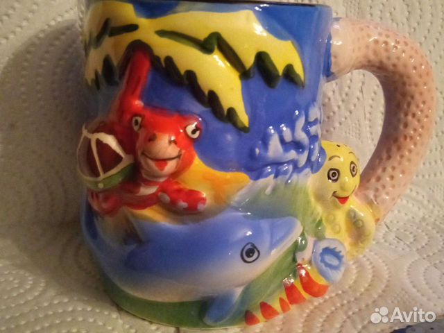 Кружка керамическая, детская. Ручная роспись