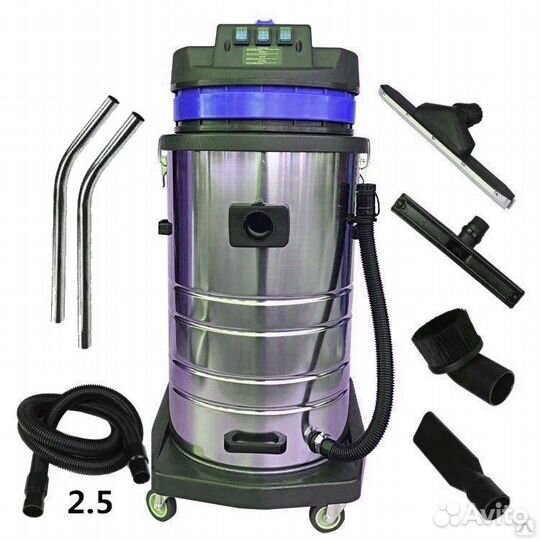 Пылеводосос (пылесос 3 турбины) 60 л 1540