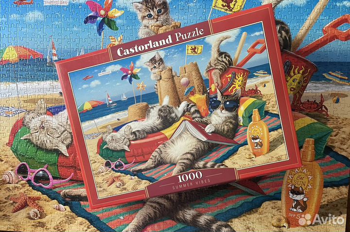 Пазлы 1000, 500 элементов (много)