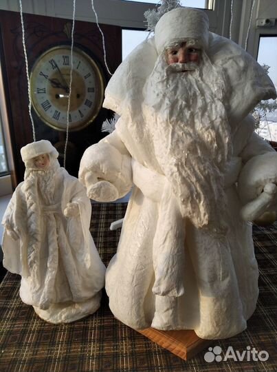 Ватный дед Мороз и Снегурочка