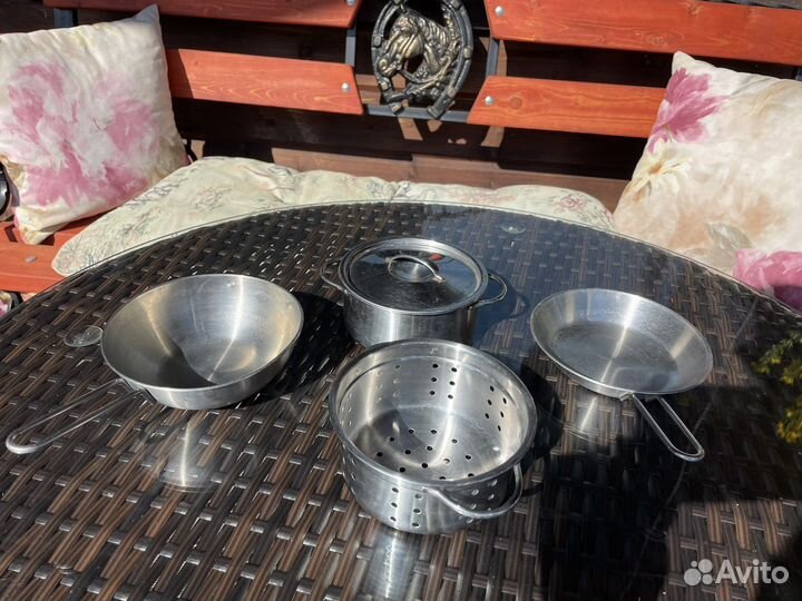 Детская металлическая посуда IKEA