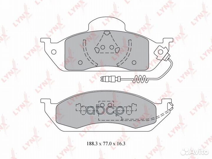 BD-5326 Колодки тормозные передние MB ML(W163)