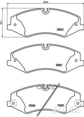 Колодки тормозные P44022 P44022 Brembo
