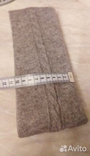 Повязка на голову женская теплая. Кашемир 100%