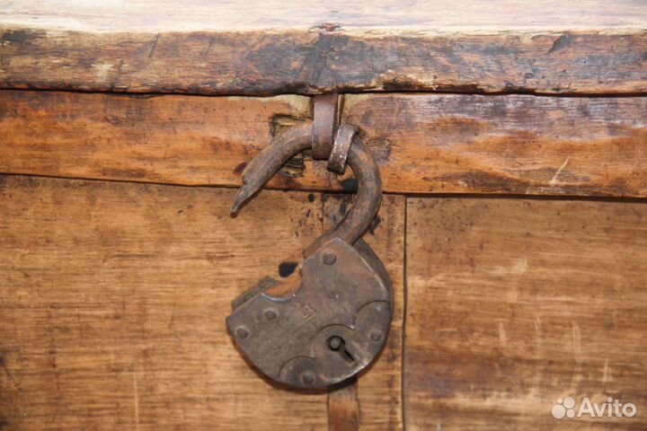 Сундук короб лубяной деревенский стиль Коробья 19в