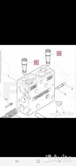 5071913 Клапан харвестерной головки Komatsu