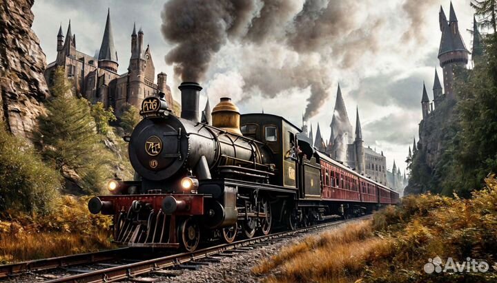 Барный стол Хогвартский экспресс 120х40х112