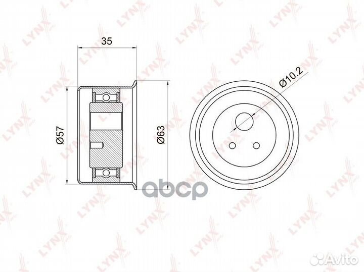 Ролик натяжной ремня грм PB1039 lynxauto