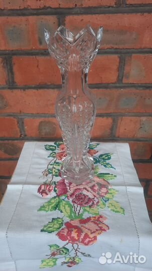 Ваза толстое стекло. СССР