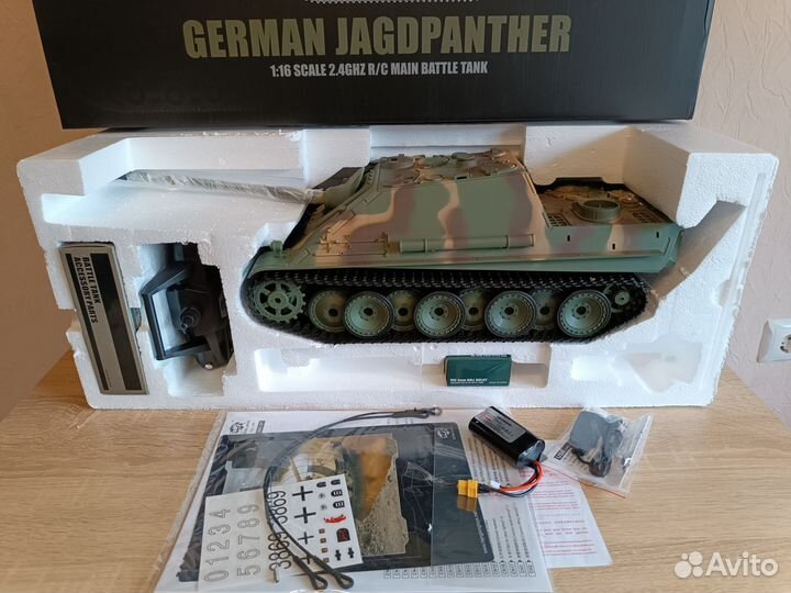 Танк jagdpanther 1/16 heng long