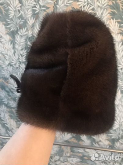 Дубленка женская 40-42 и шапка норковая папаха