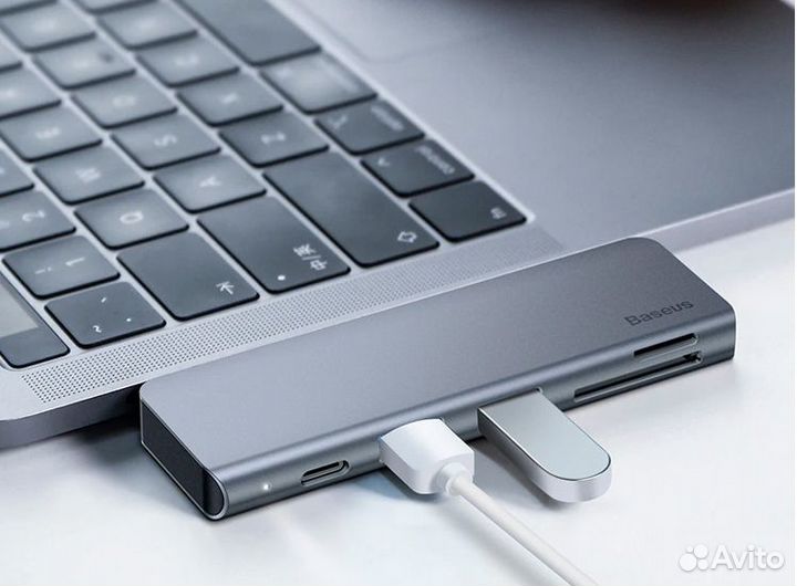 Хаб Baseus Harmonica 5-in-1 HUB Adapter