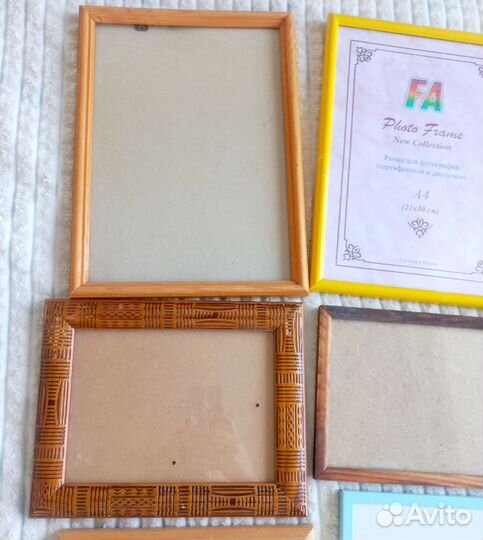 Рамки для фотографий деревянные, пакетом