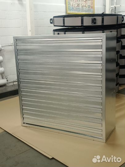 Вентилятор осевой промышленный с жалюзи