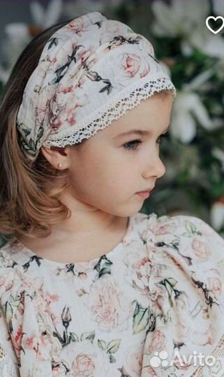 Бандана платок косынка слюнявчик из муслина