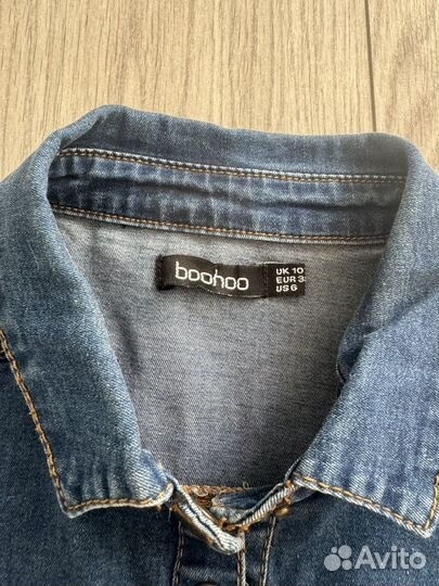 Джинсовое платье boohoo 42(рус)