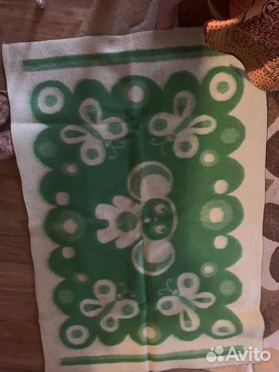 Одеяло детское СССР шерсть