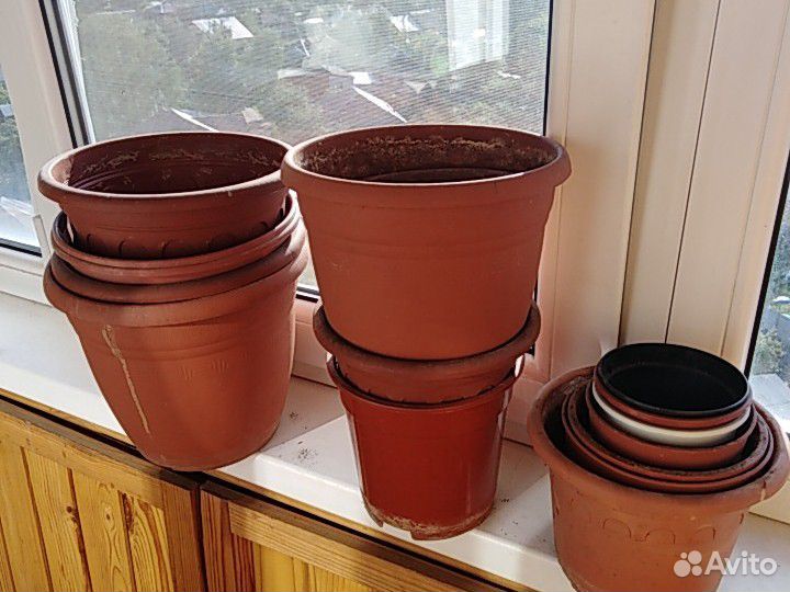 Горшки-20шт.разного размера