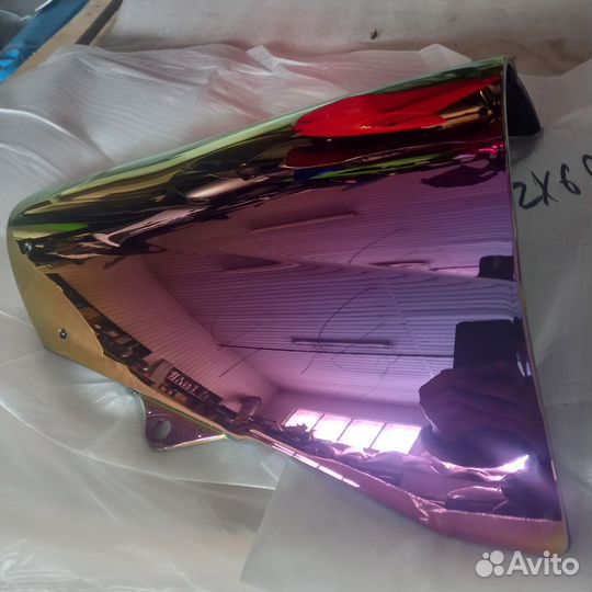 Стекло ветровое Kawasaki ZX6R 09-21 black iridium