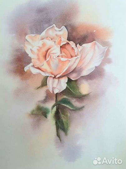 Картины. Акварель. Цветы