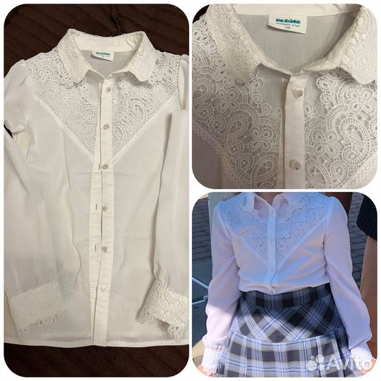 Блузка белая