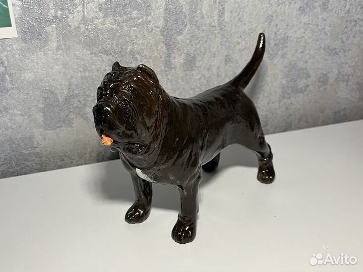 Керри-блю терьер, неаполитанские мастиффы (фаянс)