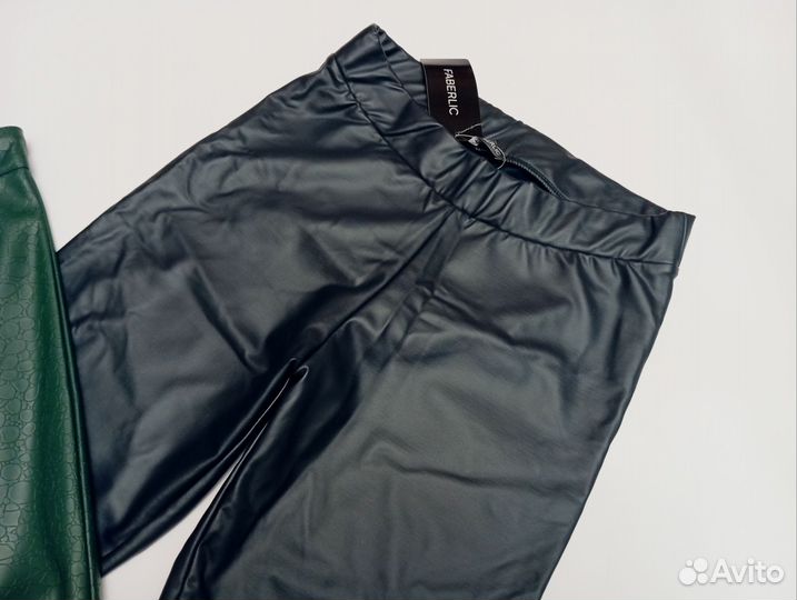 Леггинсы под кожу новые 44-46